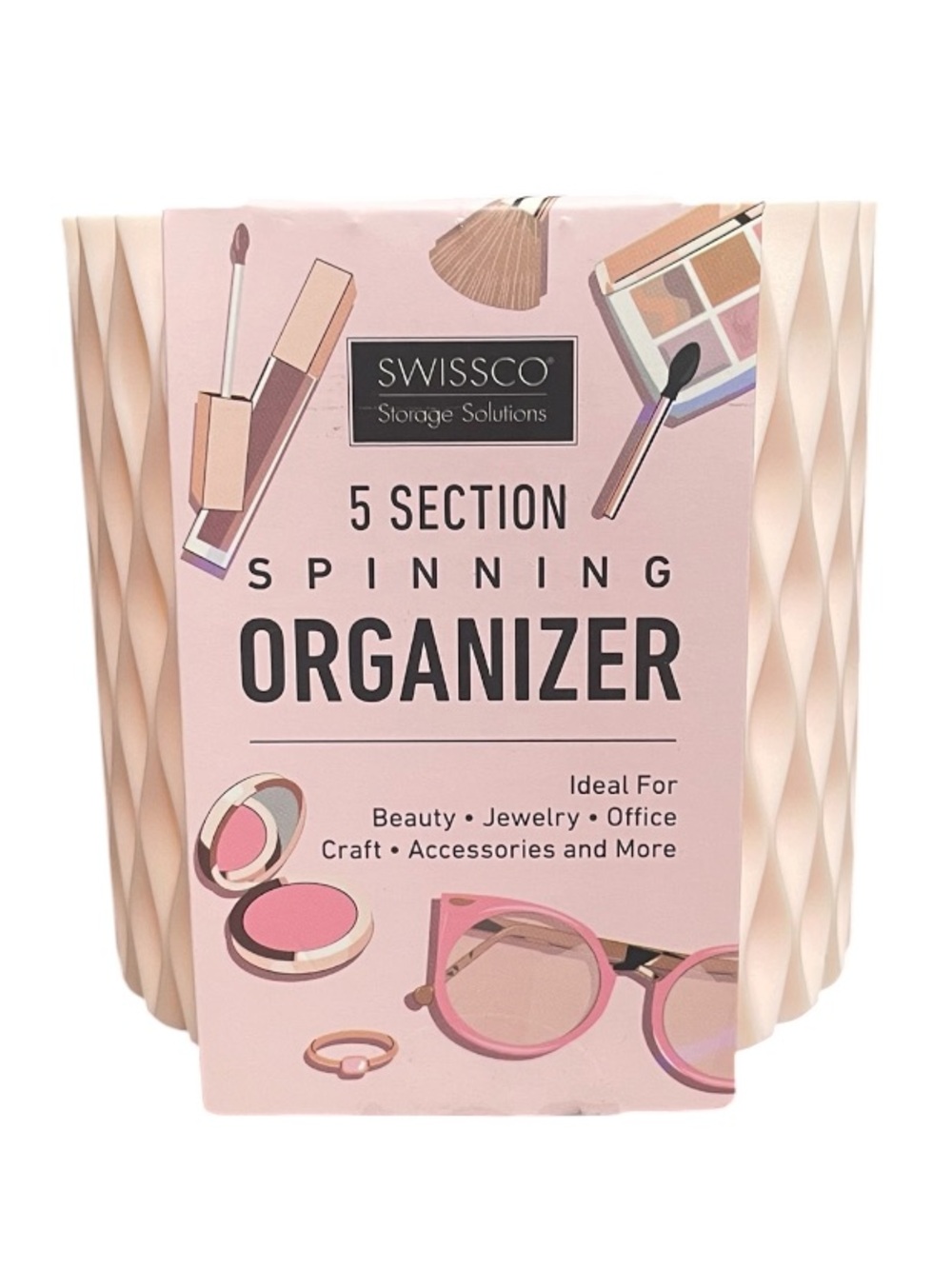 Swissco Storage Solutions 5-Section Spinning Organizer